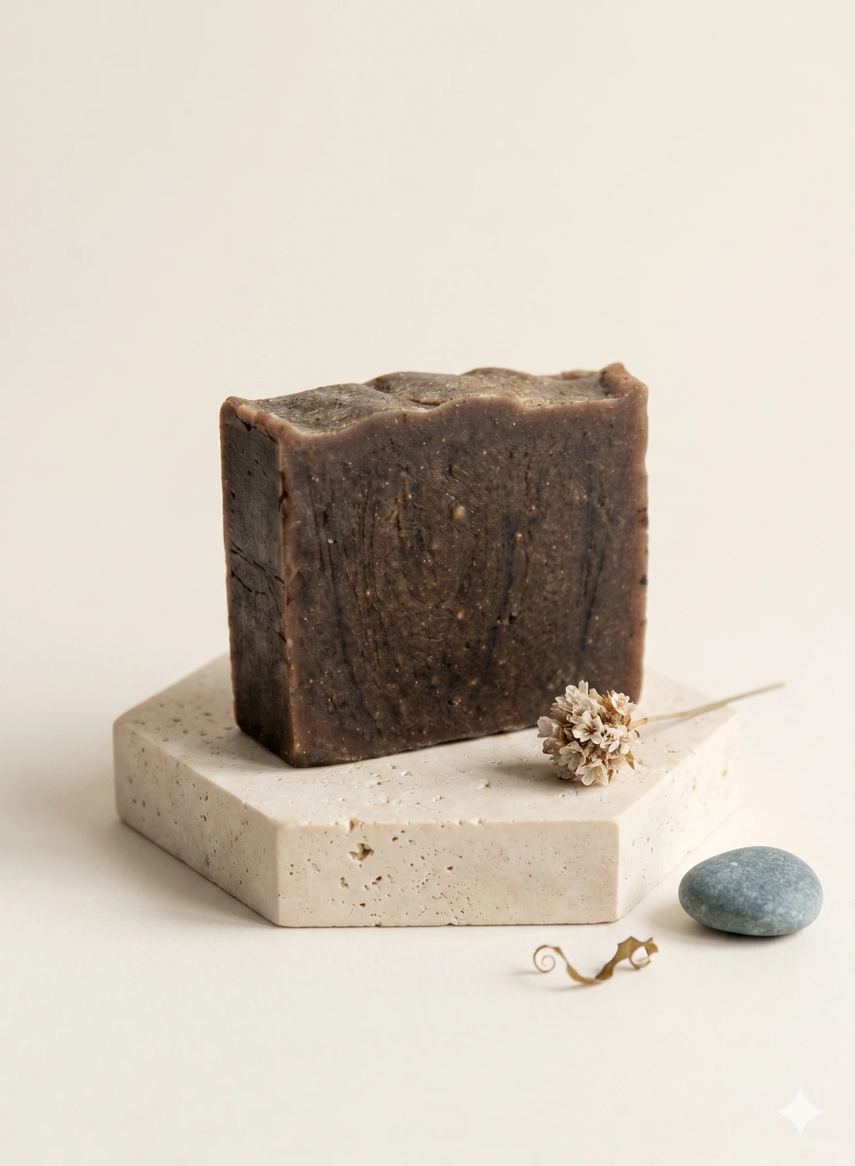 Pine Tar premium soap profile view